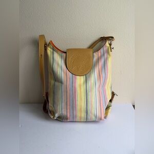 Hunting World Multi-stripe Canvas Shoulder Bag